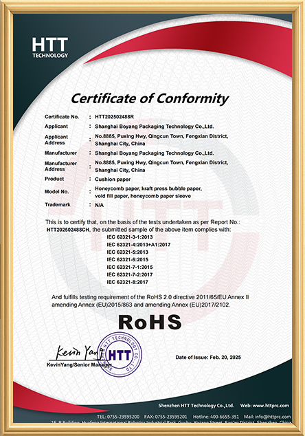 RoHS Certificate